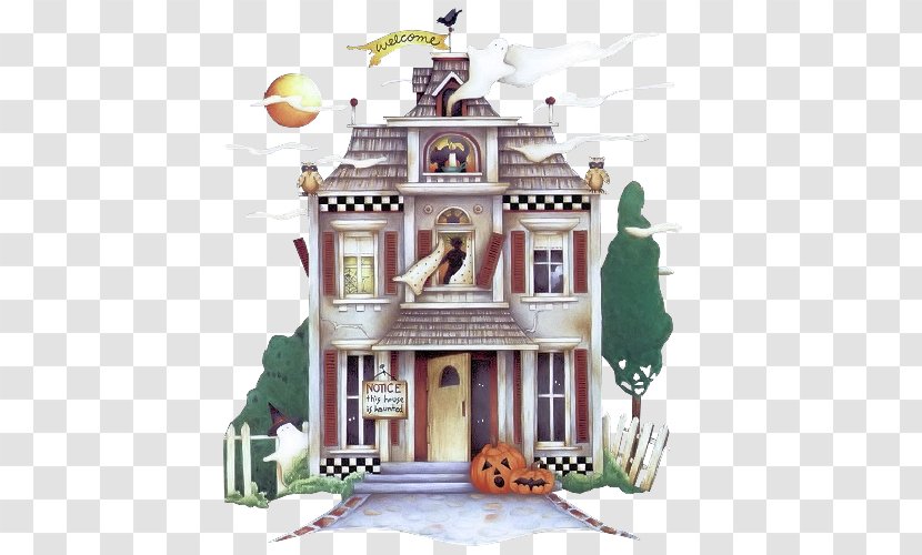 Haunted House Halloween YouTube Clip Art - Home - Helloween Transparent PNG