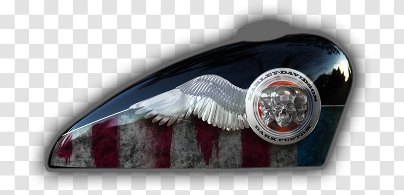Automotive Tail & Brake Light Harley-Davidson Red Pill And Blue Art - Motor Vehicle - Skull Moto Transparent PNG