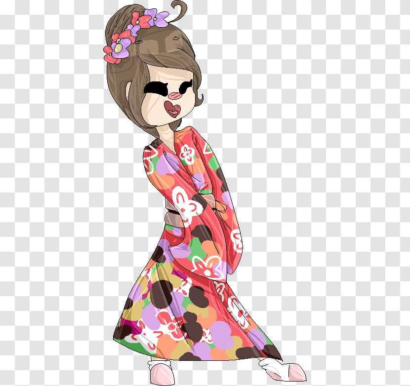 Kimono Fashion Design Clip Art - Frame - Doll Transparent PNG