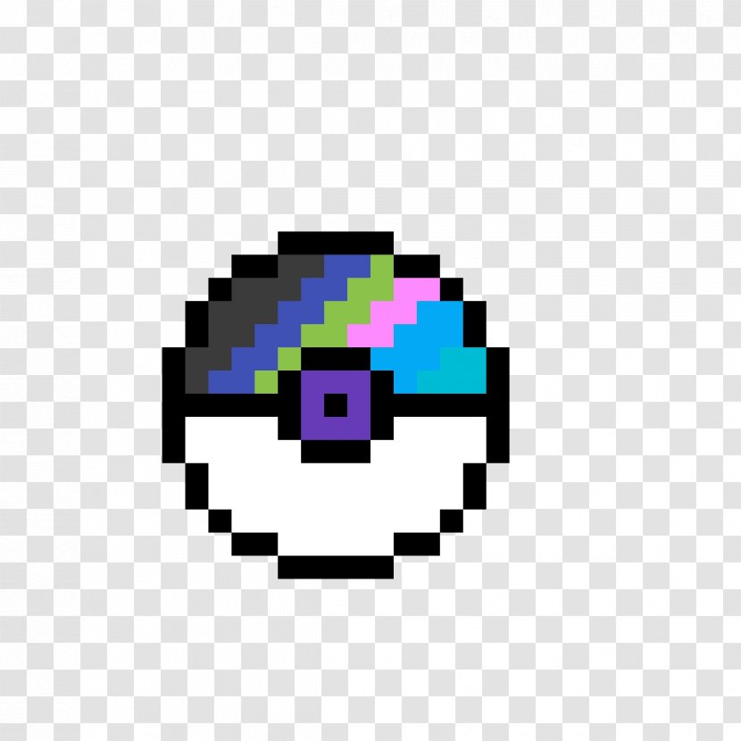 Pixel Art MineSweeper Retro Pixyfy Colour By Number Colouring Book, Emoji Minecraft - Pokeball Transparent PNG