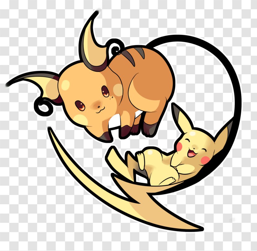 Pikachu Pokémon Sun And Moon Raichu Pichu - Drawing Transparent PNG
