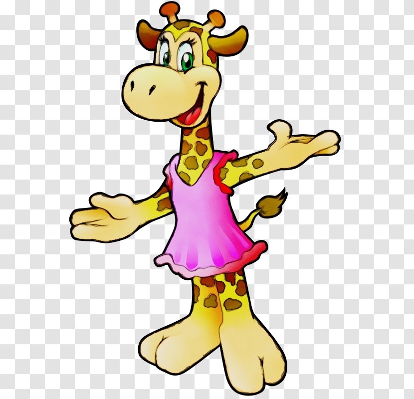 Giraffe Cartoon - Smile Art Transparent PNG