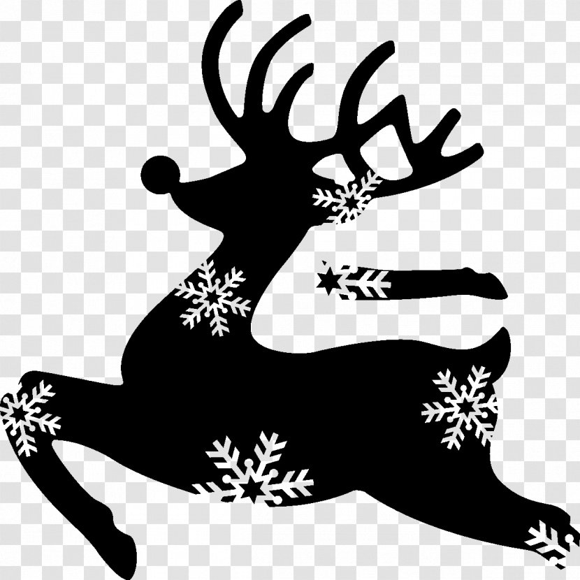 Reindeer Antler Silhouette H&M Clip Art - Fiction - Jumping Deers Transparent PNG