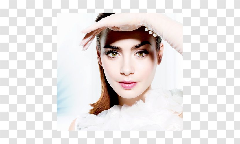 Lily Collins Beauty Sunscreen Lancôme Cosmetics - Forehead Transparent PNG