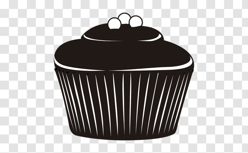 Cupcake Silhouette Graphic Design - Black Transparent PNG