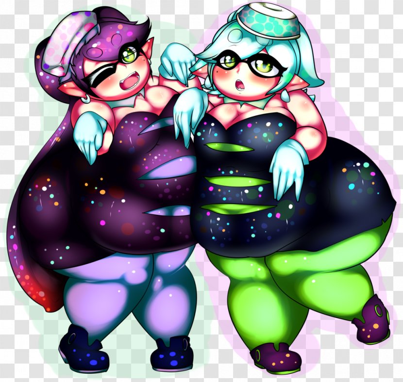 Splatoon DeviantArt Squid Sisters Cartoon - Silhouette - FRESH PRINCE Transparent PNG