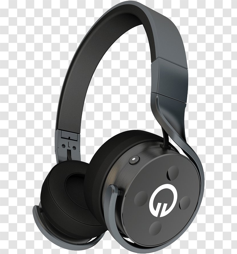 Noise-cancelling Headphones Audio Wireless Loudspeaker - Heart - Black Transparent PNG