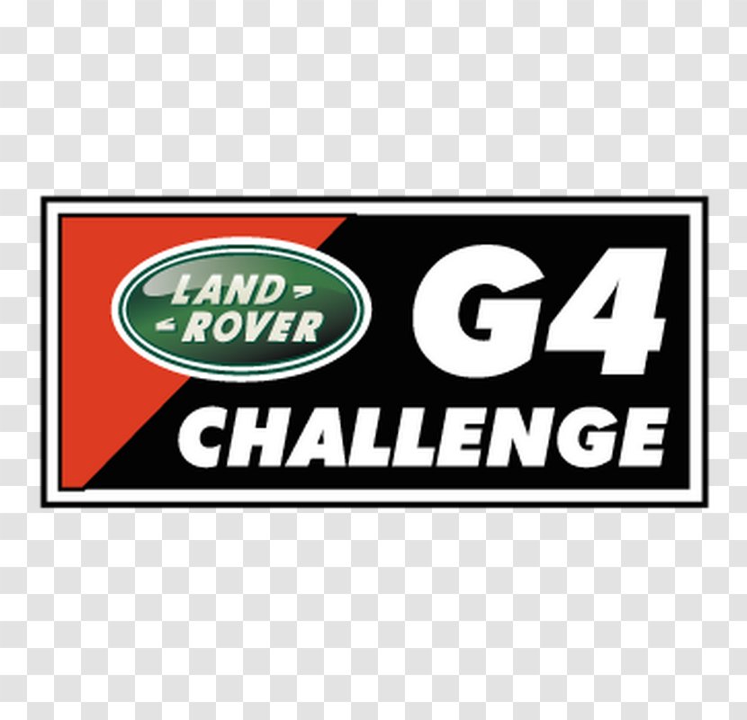 Land Rover G4 Challenge Car Logo Rectangle - Signage Transparent PNG