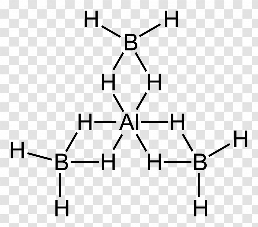 Aluminium Borohydride Molecule Lewis Structure - Heart - Aluminum Transparent PNG