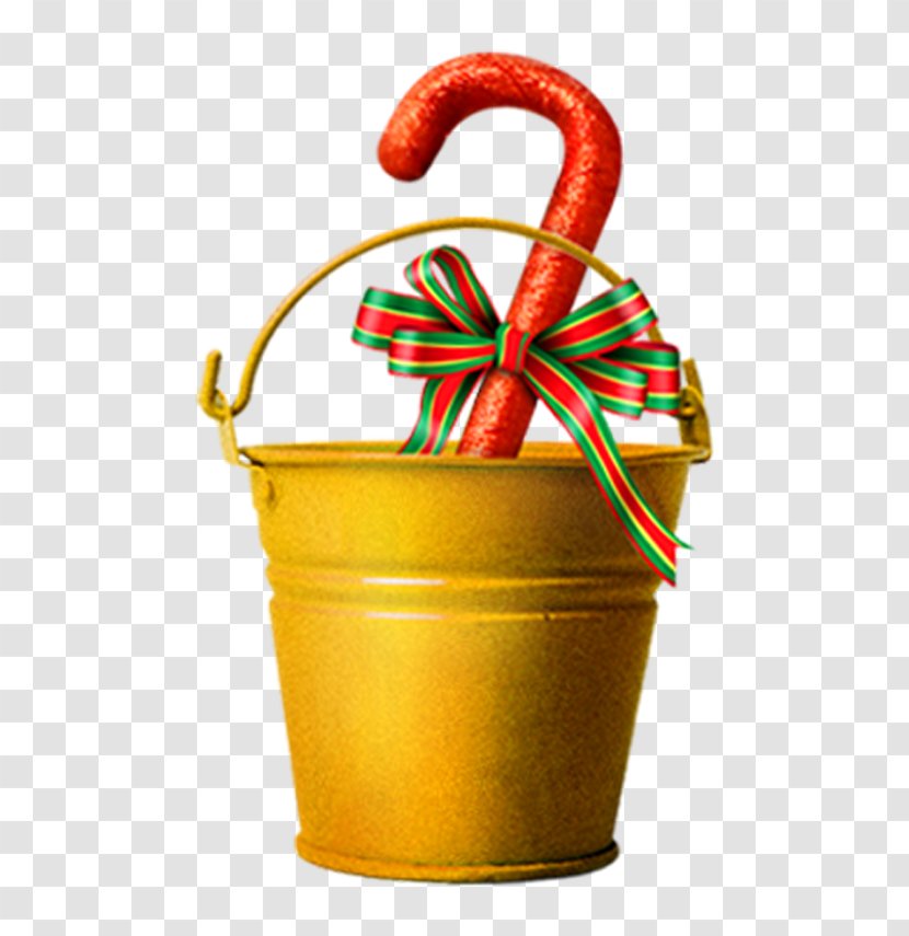 Christmas Tree Barrel Bucket - Household Goods - Golden Transparent PNG