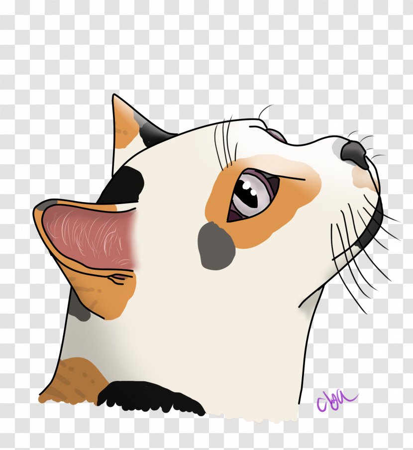 Whiskers Kitten Cat Dog Snout - Cartoon Transparent PNG