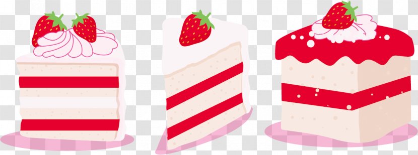 Strawberry Cream Cake Cupcake Torte Euclidean Vector - Fruit Transparent PNG