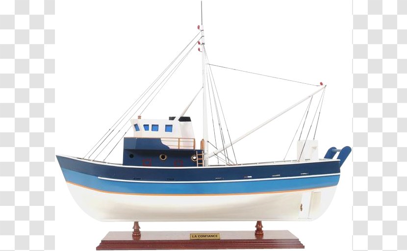 Fishing Trawler Ship Model Boat Handicraft - Vehicle - Sailing Ships Transparent PNG