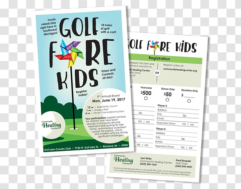 Advertising Graphic Design Brochure Organization - Media - Golf Event Flyer Transparent PNG