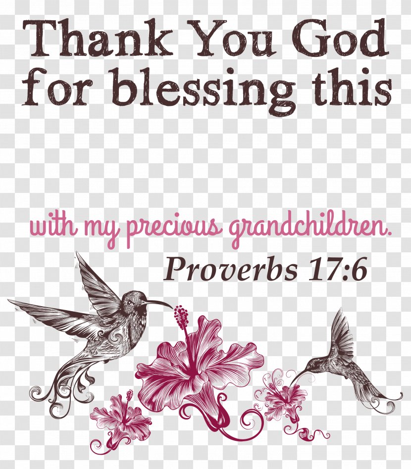 T-shirt Hoodie Glorious Grandmas Gift Blessing - Flowering Plant - Thank God Transparent PNG