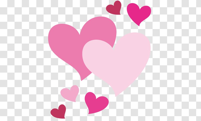 Pink Cute Heart. - Text Transparent PNG