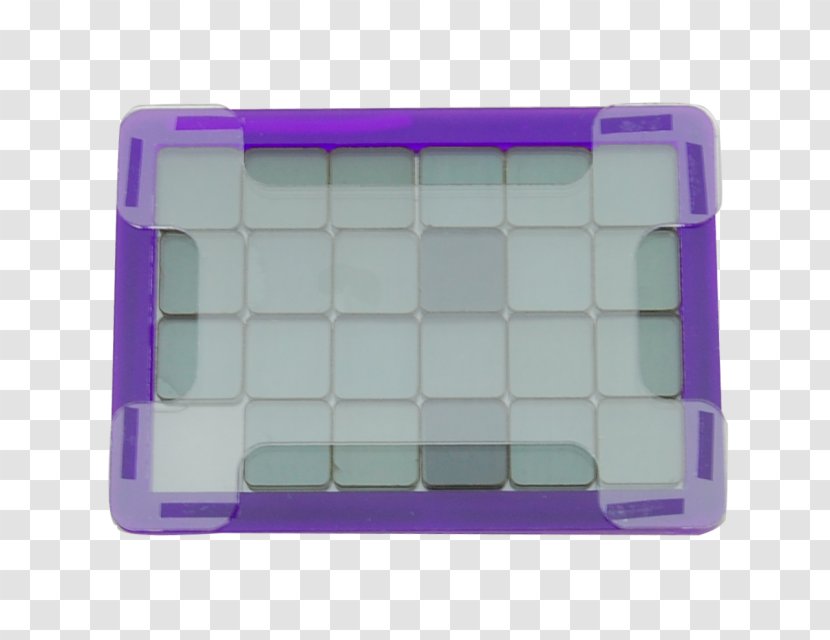 Plastic Optical Puzzle Rectangle - Purple - Design Transparent PNG
