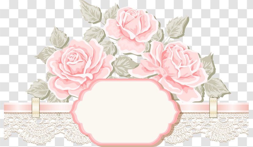 Wedding Invitation Clip Art Image - Garden Roses - Invite Transparent PNG