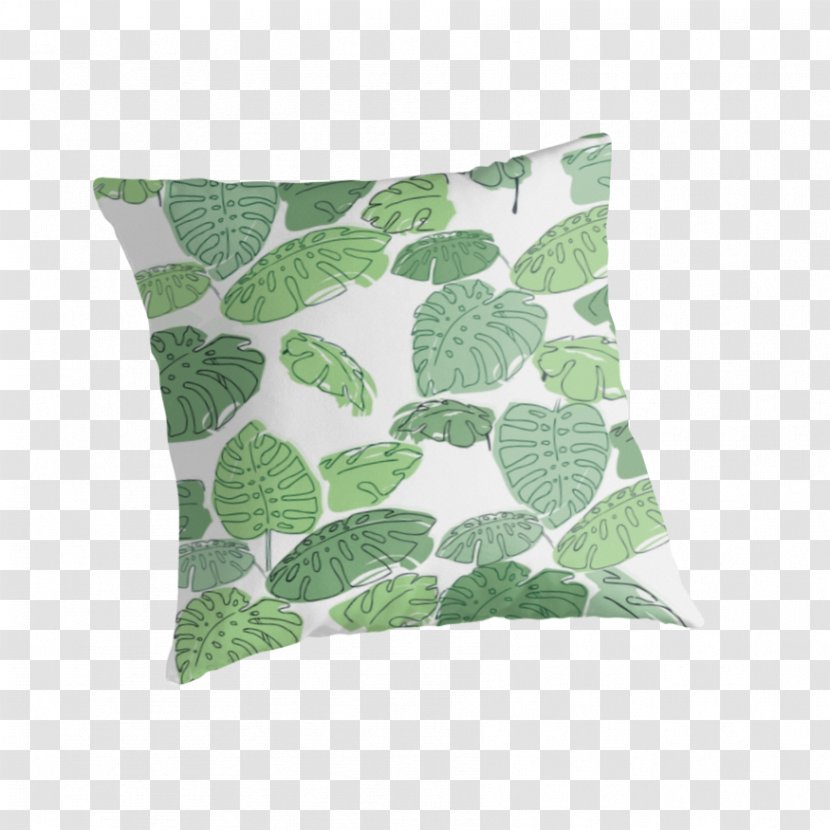 Throw Pillows Cushion Leaf - Pillow - Green Palm Leaves Transparent PNG