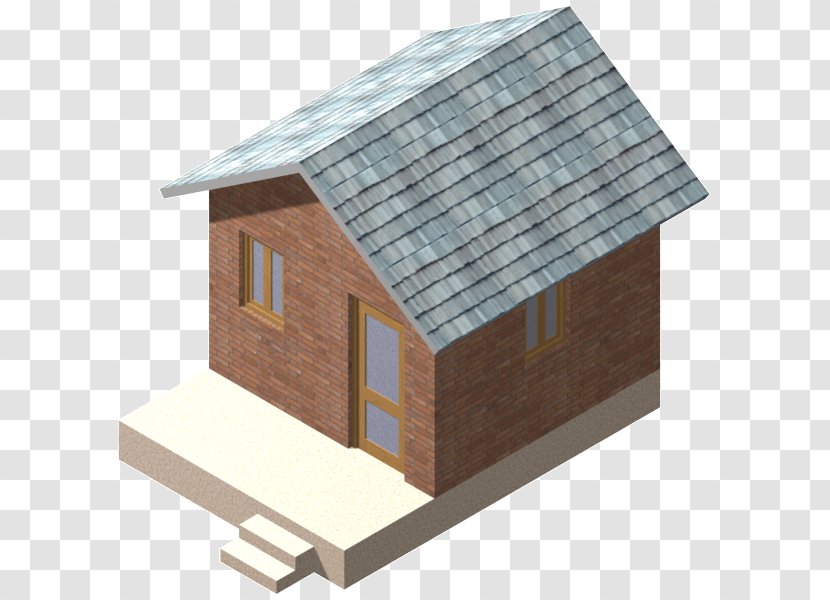 Shed House Facade Hut - Home - 3d Model Transparent PNG