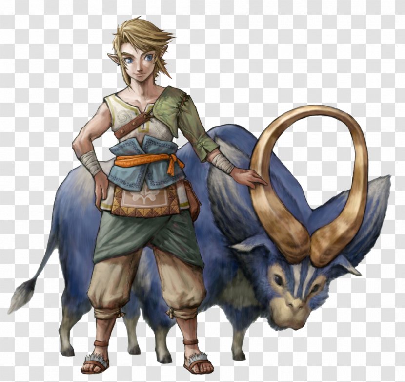 The Legend Of Zelda: Twilight Princess Link Wind Waker Zelda - Master Sword - Watercolor Horns Transparent PNG