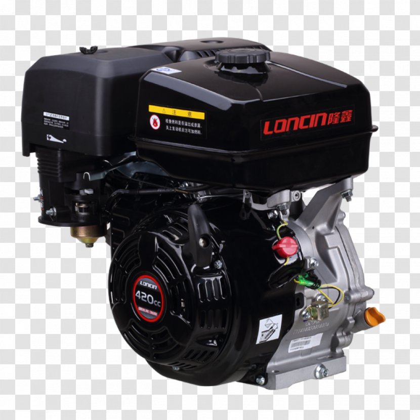 Petrol Engine Loncin Holdings Gasoline Four-stroke - Shaft Transparent PNG