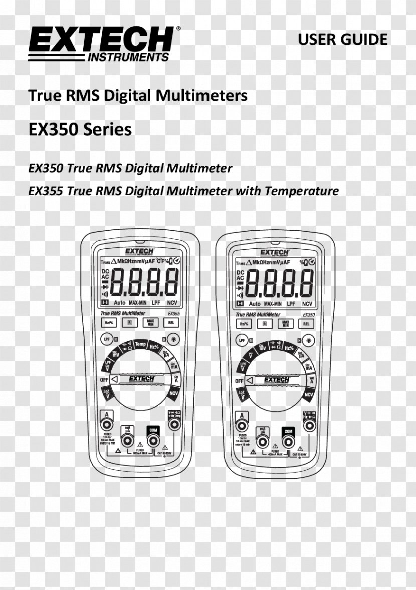 Extech Instruments Thermometer - Area - Vi Manual Transparent PNG