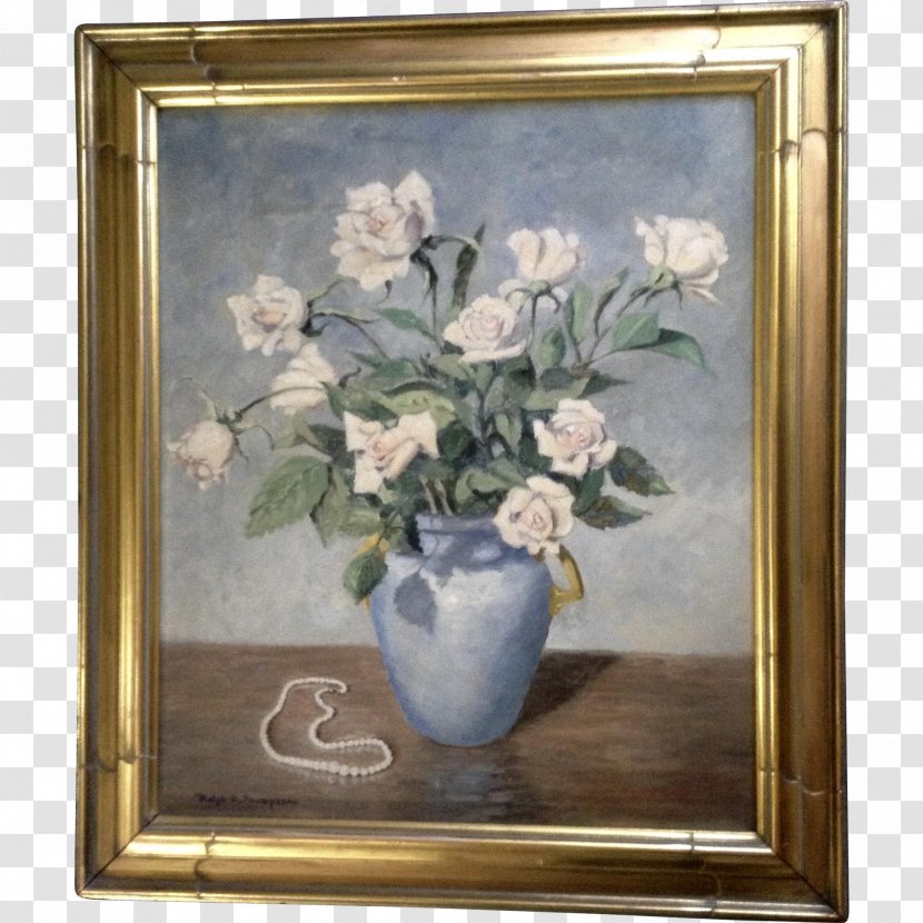 Still Life Flowers In A Vase Oil Painting Transparent PNG