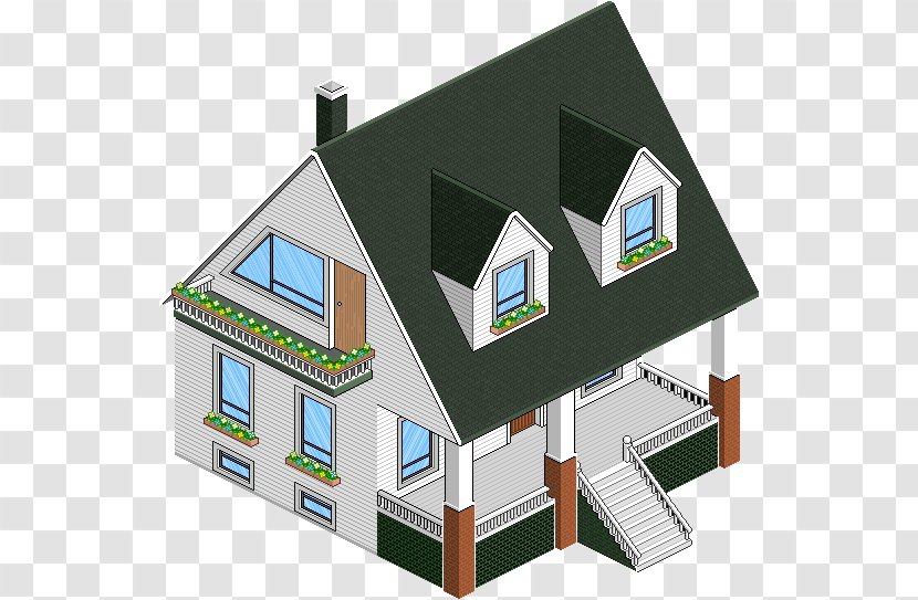 Habbo House Room Virtual World Online Chat - Roof Transparent PNG