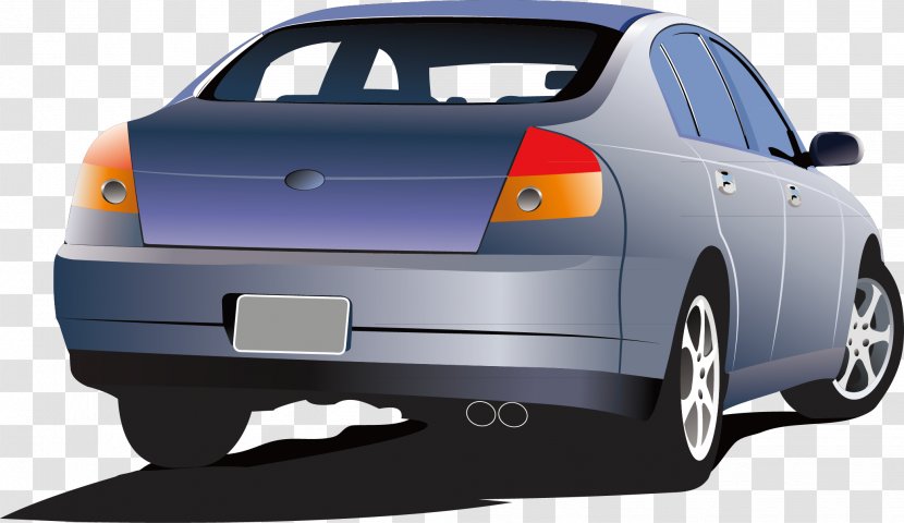 Hand Painted Exquisite Car Vector - Mid Size - City Transparent PNG