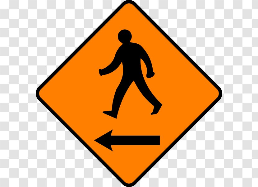 Traffic Sign Pedestrian Crossing Signage Stop - Silhouette - Irish Road Signs Transparent PNG