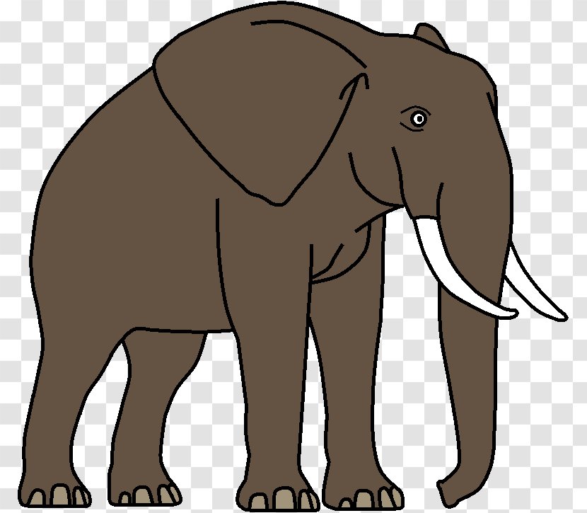 Indian Elephant African Dog Clip Art Canidae - Like Mammal Transparent PNG