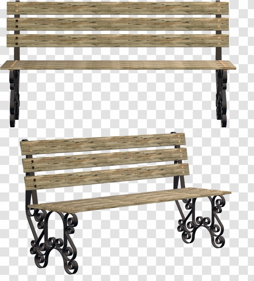 Bench Clip Art - Furniture - Chair Transparent PNG