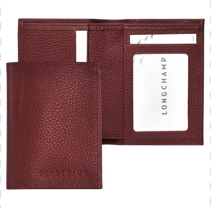 Wallet Leather Longchamp Handbag - Briefs - Red Business Card Design Transparent PNG