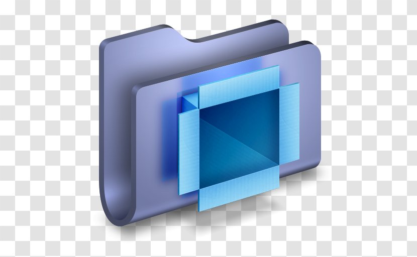 Angle Multimedia Font - 3d Computer Graphics - DropBox Blue Folder Transparent PNG