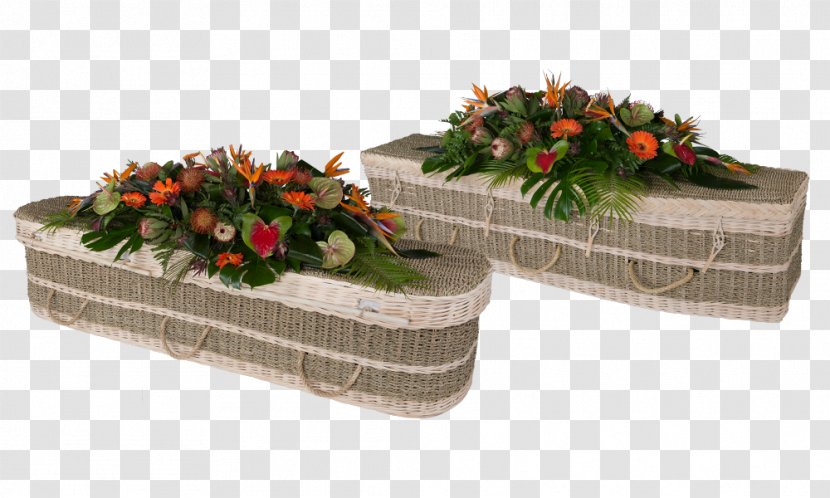 Coffin Funeral Director Floral Design Basket - Cane Transparent PNG