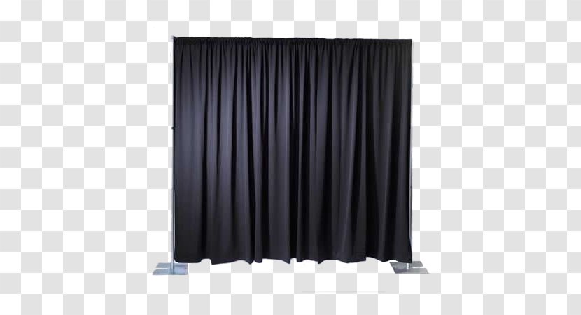 Curtain Drapery Pipe Hose Plumbing - Black - Stage Backdrop Transparent PNG