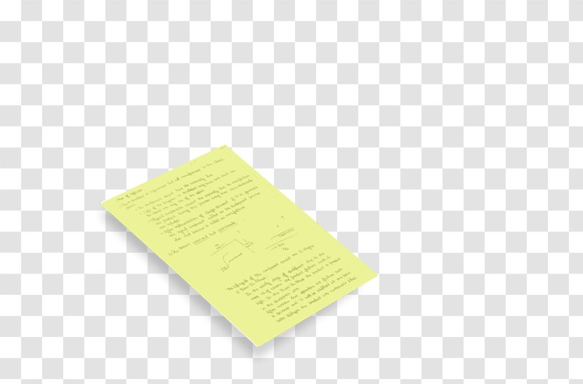 Paper Product Design Brand Font - Yellow - Handwritten Notes On Kindle Fire Transparent PNG