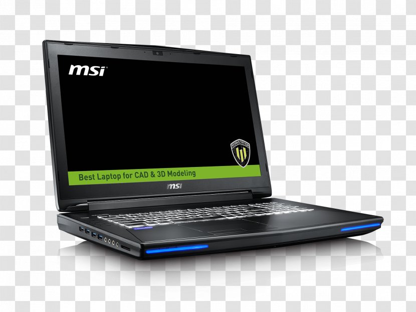 MSI WT72 6QN-218US 17.3 Laptop Workstation Intel Core I7 - Personal Computer Transparent PNG