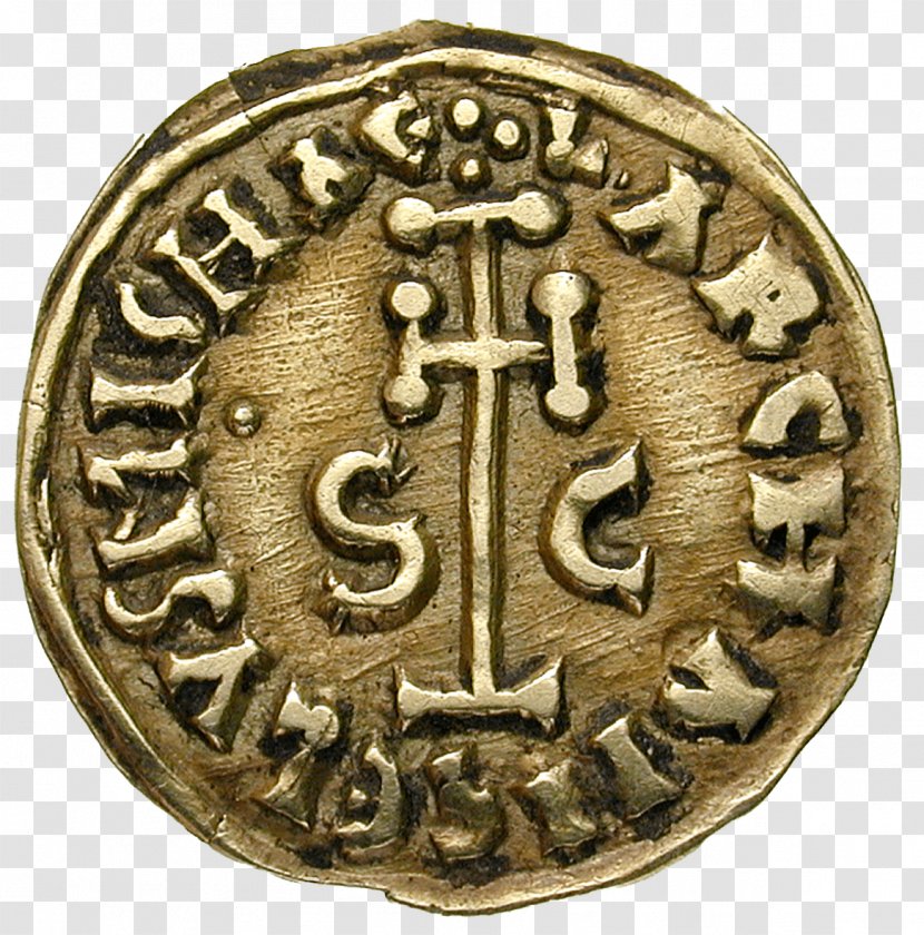 Coin Merovingian Dynasty France Metal Bronze - Symbol Transparent PNG