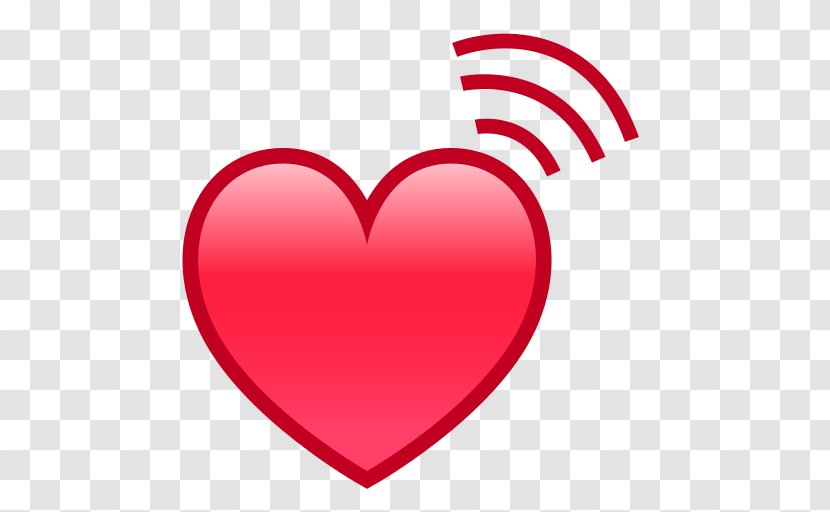 Heart Emoji SMS Text Messaging Love - Frame - Beating Transparent PNG