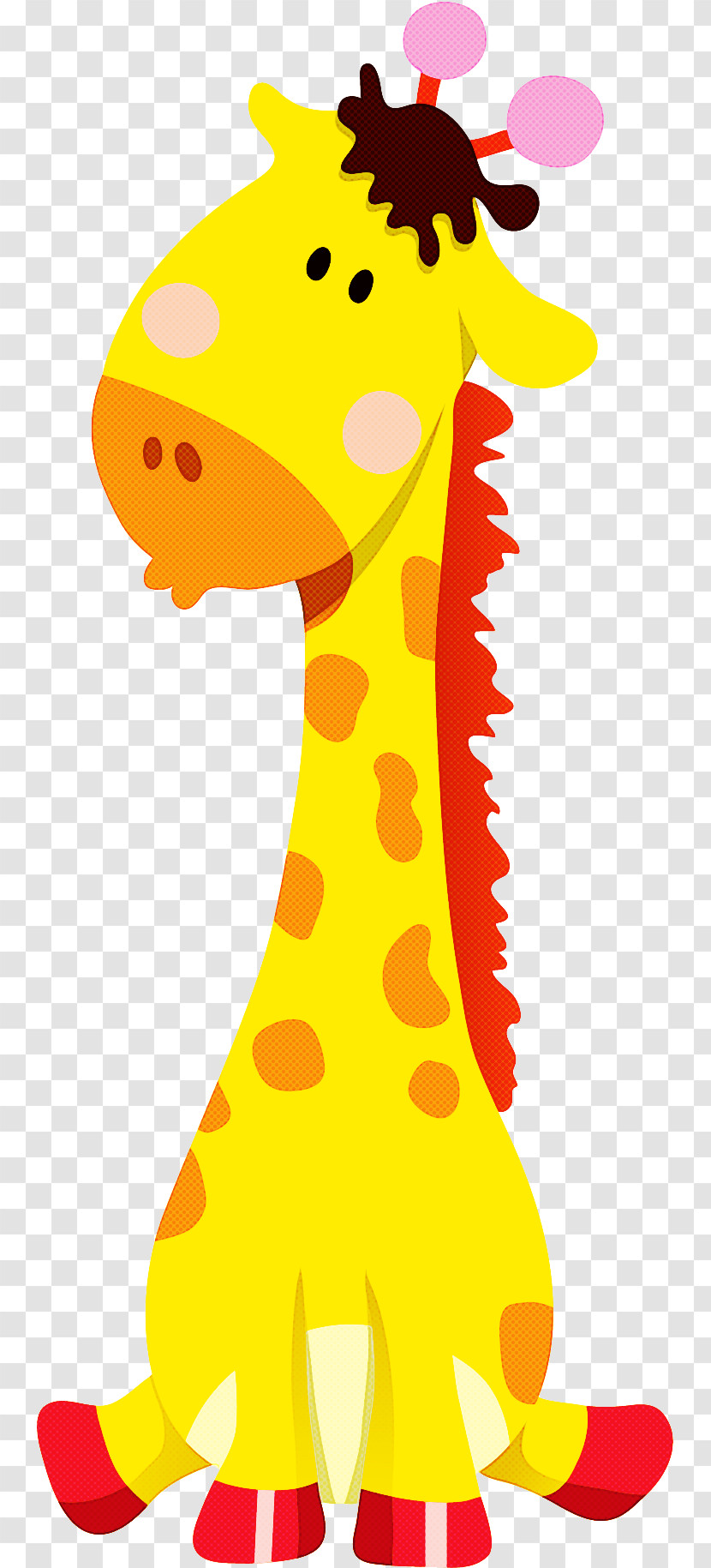 Giraffe Cartoon Tj Junior Praha Text Art Museum Transparent PNG