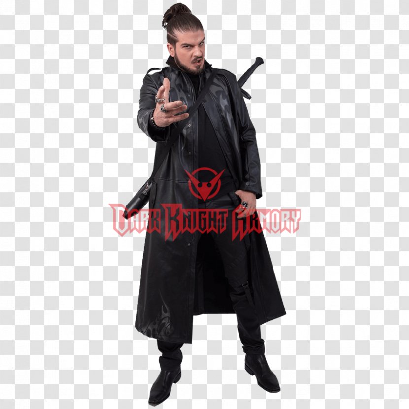 Trench Coat Robe Clothing Leather - Costume - Zipper Transparent PNG