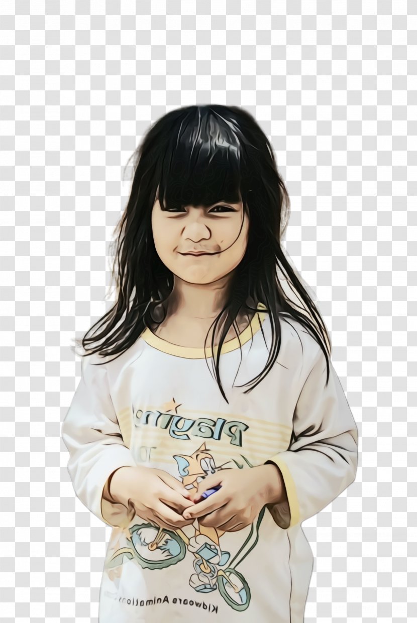 Little Girl - Smile - Happy Top Transparent PNG