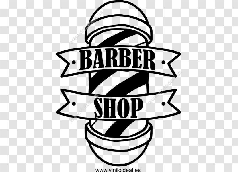Barber's Pole Logo Hairdresser Wall Decal - Area - Barber Shop Transparent PNG