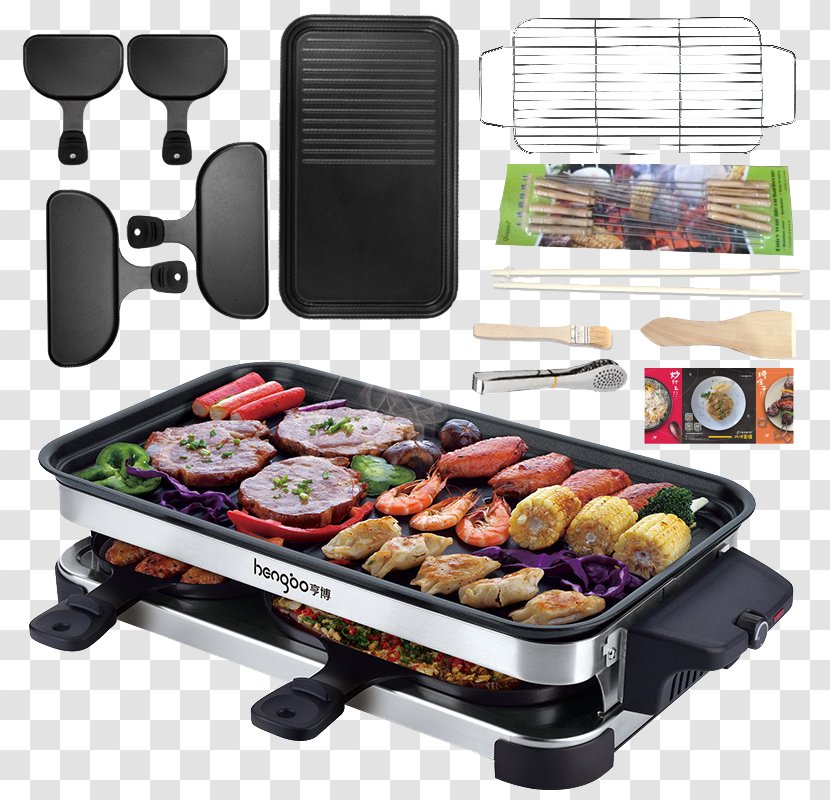 Barbecue Teppanyaki Oven Furnace Baking - Watercolor - Double Multifunction Electric Transparent PNG