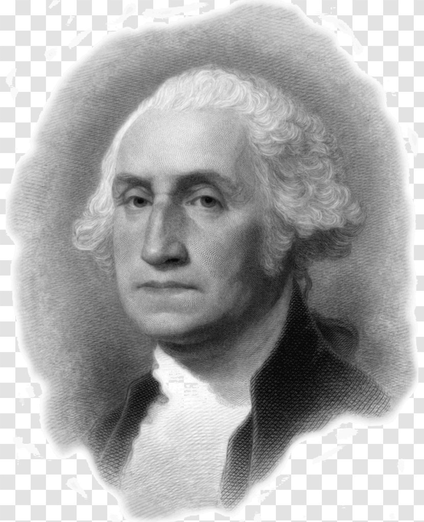 George Washington Lansdowne Portrait President Of The United States Black And White - Drawing - Punish Transparent PNG