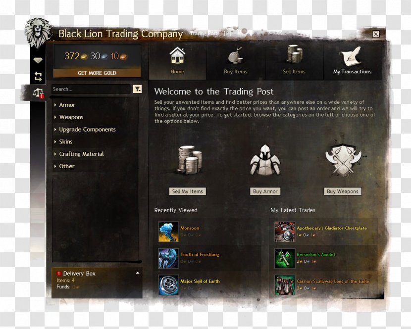 Guild Wars 2 Trading Post ArenaNet NCsoft Trade - Brand - Druid Transparent PNG