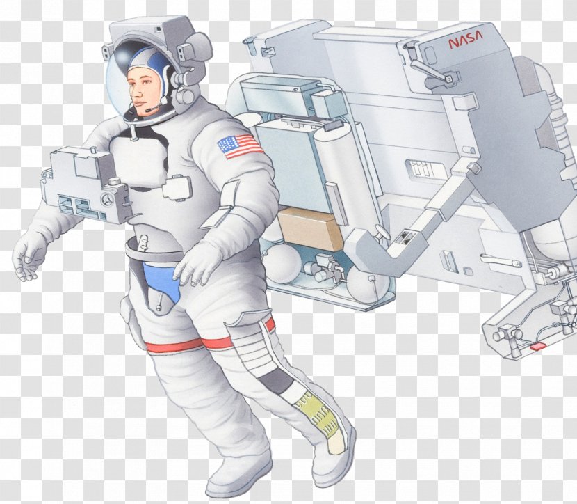 Astronaut Oxygen Tank Space Suit Weightlessness Illustration - Personal Protective Equipment - Astronauts Cosmic Stroll Transparent PNG
