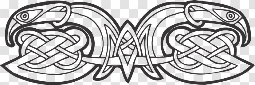 Drawing Ornament Celts Celtic Knot Art - Monochrome Transparent PNG